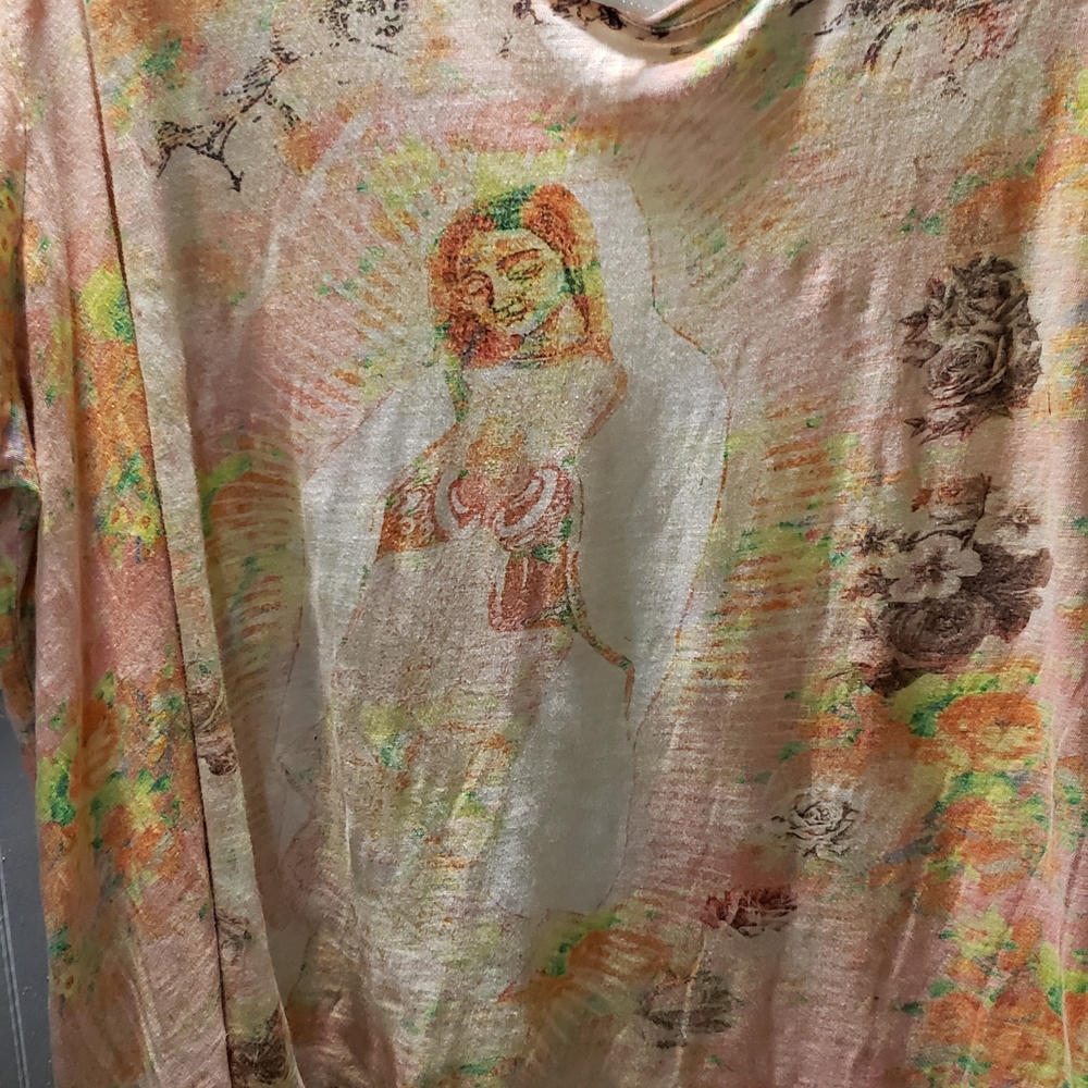 Magnolia Pearl All Over Roses Guadalupe Tee New With Tags